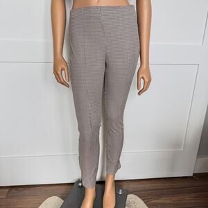 Banana Republic High Rise Sloan Legging, Beige/Black Houndstooth Plaid-Women’s 4